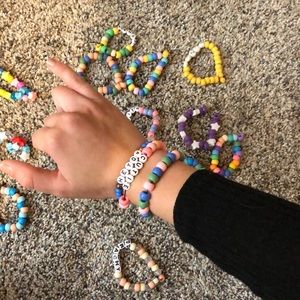 Bundle of beaded bracelets